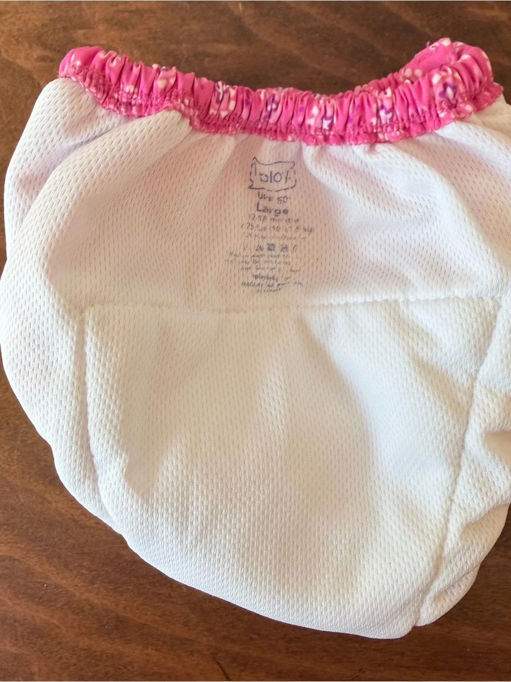 i play. Bright Pink Floral Diaper Cover